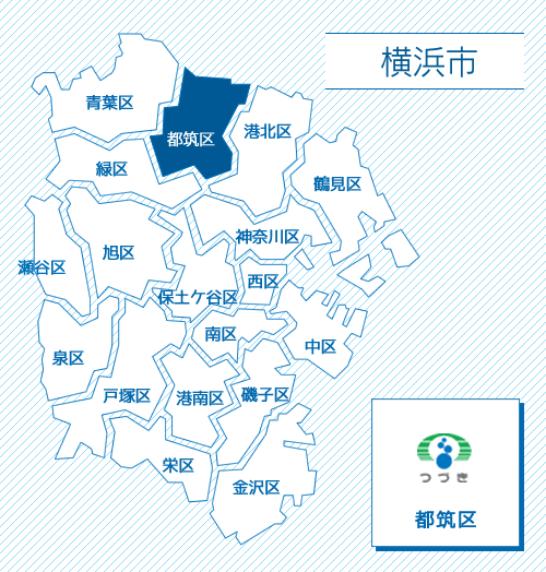 横浜市都筑区地図