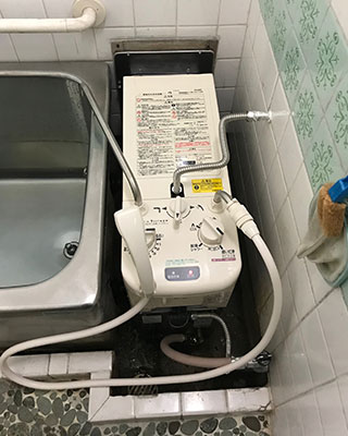東京都大田区の給湯器交換事例「RBF-A80SN-FU-L-S」