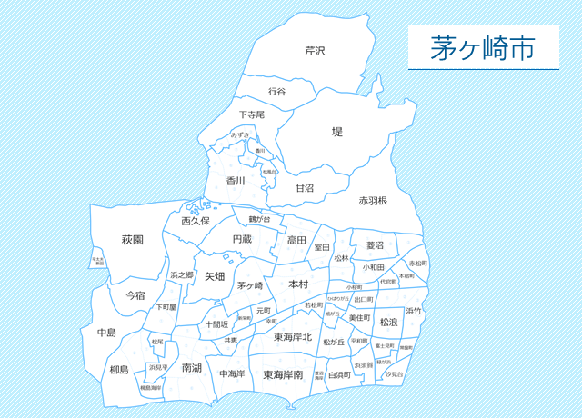 神奈川県茅ヶ崎市地図