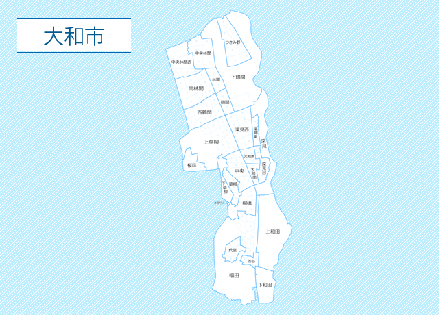 神奈川県大和市地図