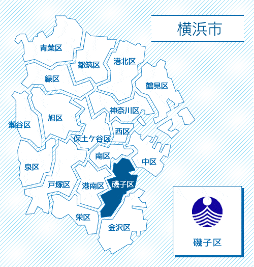 横浜市磯子区地図