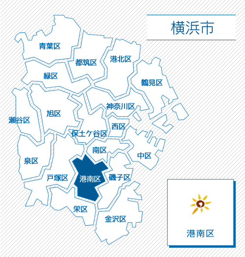 横浜市港南区地図