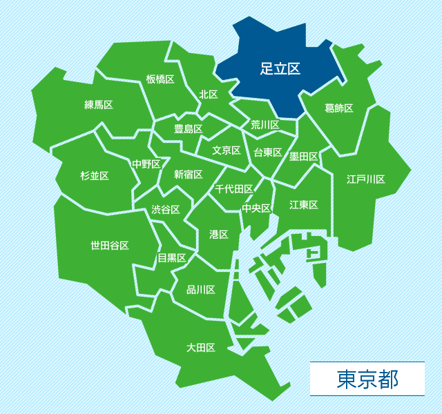 東京都足立区地図