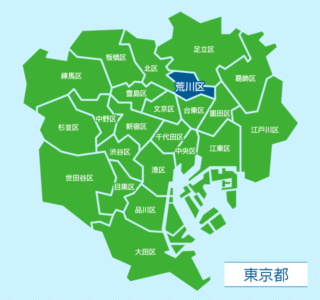東京都荒川区地図