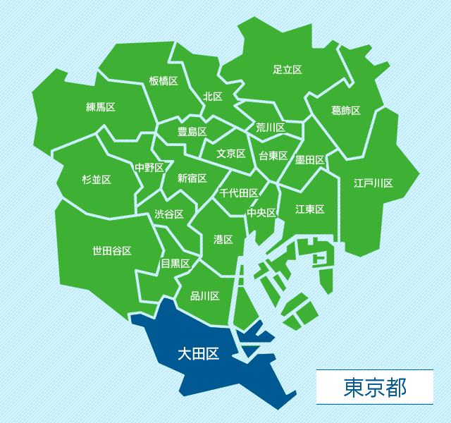 東京都大田区地図