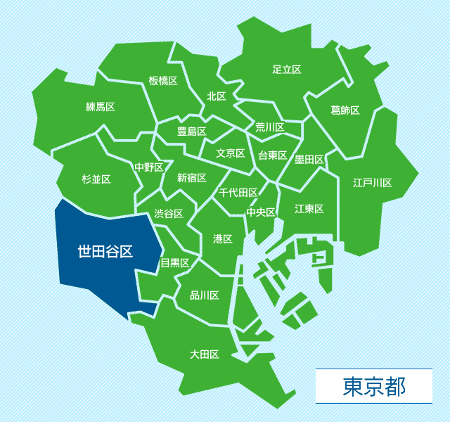 東京都世田谷区地図