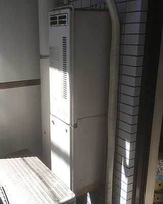 リンナイRUX-VS1616W-E｜川崎市川崎区の給湯器交換事例