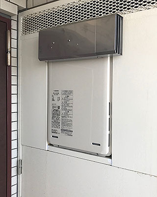 川崎市宮前区の給湯器交換事例「RUJ-A1610W」