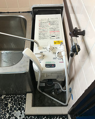 東京都日野市の給湯器交換事例「RBF-A80SN-FU-L-S」