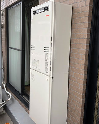 東京都墨田区にお住まいのH様宅のTES熱源機、東京ガス「IT-245RA-SW」をリンナイ「RUFH-A1610SAW2-3」にお取替させていただきました。