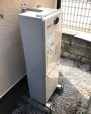 東京都三鷹市の給湯器交換事例「GH-1210W6H BL」
