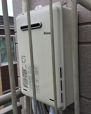 横浜市磯子区の給湯器交換事例「RUX-A1615W-E」