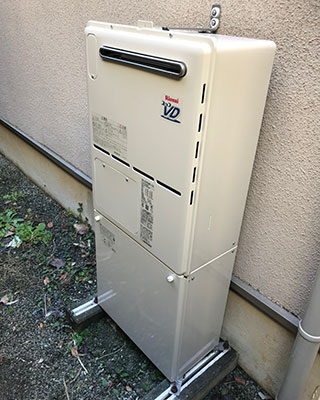 横浜市港北区の給湯器交換事例「RVD-A2400SAW2-3(A)」