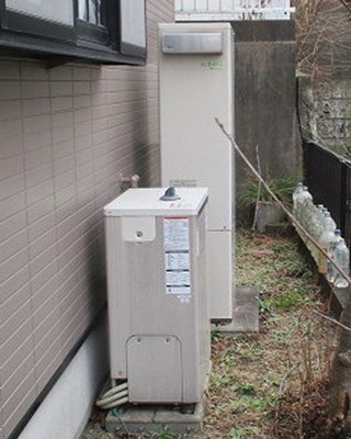 横浜市旭区にお住まいのI様宅のエコウィル、東京ガス「GCT-C06ARS-AWQ」をリンナイ「RUFH-E2405AW2-3(A)」にお取替させていただきました。