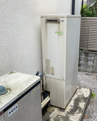 東京都府中市にお住まいのS様宅の東京ガスのエコウィル「GCT-C08ARS-AWQ」をノーリツの熱源機「GTH-C2461AW3H BL」にお取替させていただきました。