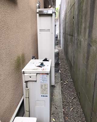東京都町田市にお住まいA様宅の東京ガス エコウィル「GFT-CO5ARS-AWQ」をノーリツ熱源機「GTH-C2460AW3H-L BL」にお取替させていただきました。