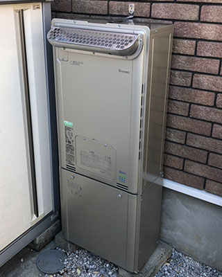 2021年4月23日、東京都東村山市にお住まいO様宅のTES熱源機、東京ガス「IT4203ARSSW6QU(RUFH-K2400SAW2-6)」をリンナイ「RUFH-E2405AW2-3(A)」にお取替させていただきました。