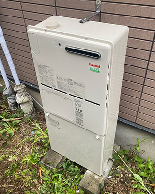 2021年4月29日、東京都小金井市にお住まいS様宅のガス暖房専用機、東京ガス「GS-R107SB2-D」をリンナイ「RH-101W2-6(A)」にお取替させていただきました。