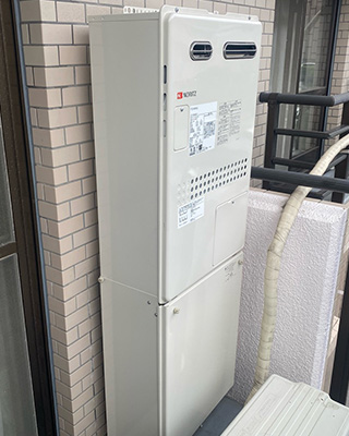 2021年9月11日、横浜市磯子区にお住まいF様宅のTES熱源機、東京ガス「FT2801ARSAW3QU(GTH-1617AWX3H)」をノーリツ「GTH-2044AWX-1 BL」にお取替させていただきました。