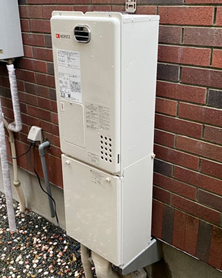 2022年6月15日、川崎市宮前区にお住まいO様宅のガス暖房専用熱源機、ノーリツ「GH-1210W6H」をノーリツ「GH-1210W6H BL」にお取替させていただきました。