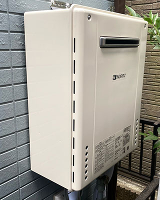 2022年5月22日、横浜市磯子区にお住まいO様宅のガス給湯器、ノーリツ「GT-2050SAWX」をノーリツ「GT-2060SAWX-2 BL」にお取替させていただきました。