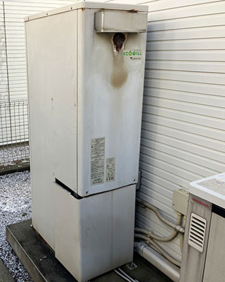 東京都八王子市にお住まいI様宅のエコウィル、東京ガス「GCT-C08ARS-AWQ」をノーリツ「GTH-C2461AW6H-1 BL」にお取替させていただきました。