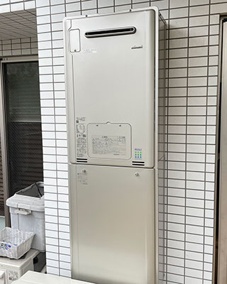 2022年11月30日、横浜市中区にお住まいH様宅のTES熱源機、東京ガス「FT4204ARSAW3QU(GTH-2434AWX3H)」をリンナイ「RUFH-E2405AW2-3(A)」にお取替させていただきました。