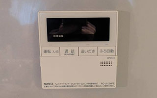 台所リモコン施工後