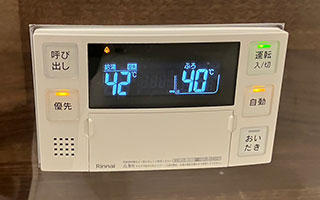 浴室リモコン施工後