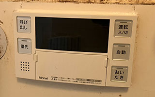 浴室リモコン施工後