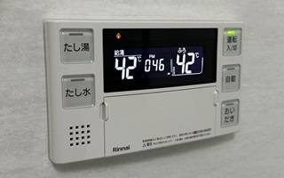 浴室リモコン施工後