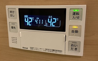 浴室リモコン施工後