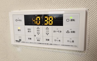 浴室リモコン施工後