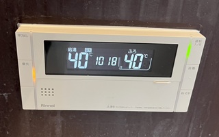 浴室リモコン施工後