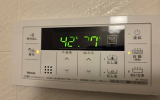 浴室リモコン施工後