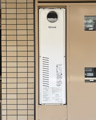 給湯器本体施工後