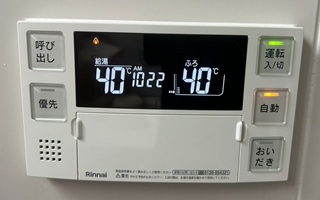 浴室リモコン施工後