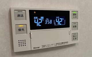 浴室リモコン施工後