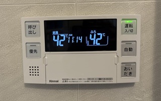 浴室リモコン施工後