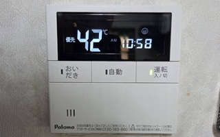 台所リモコン施工後