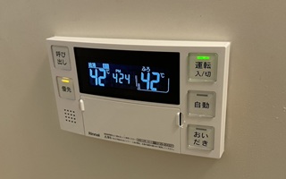 浴室リモコン施工後