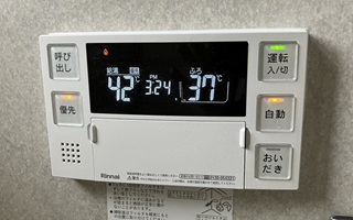 浴室リモコン施工後